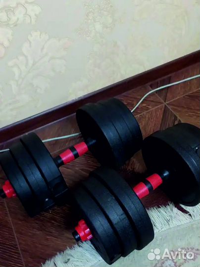 Штанга с блинами