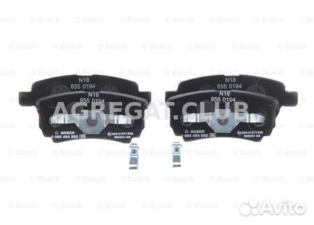 Колодки тормозные Bosch 0986494502