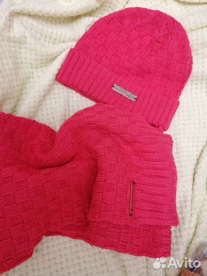 Шапка и шарф комплект