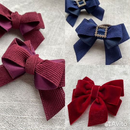 Бантики для волос ручной работы