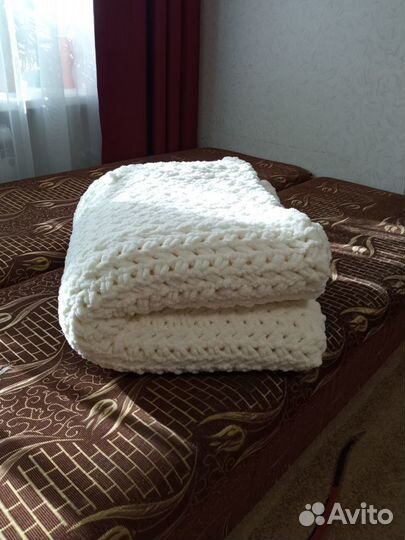 Плед из ализе пуффи