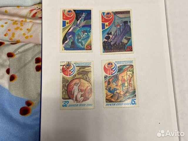 Марки международные полеты в космос 1981