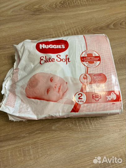 Подгузники huggies elite soft 2