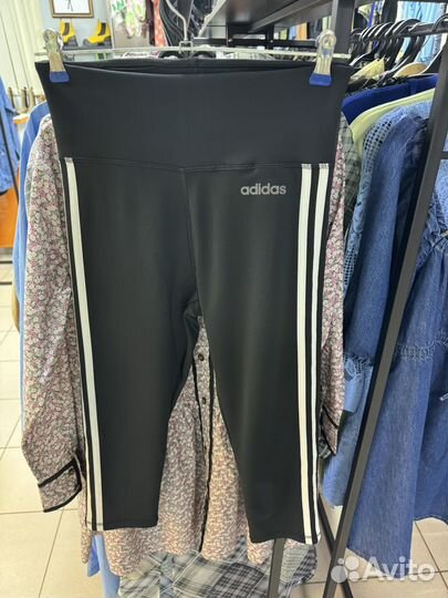 Adidas лосины укороченные