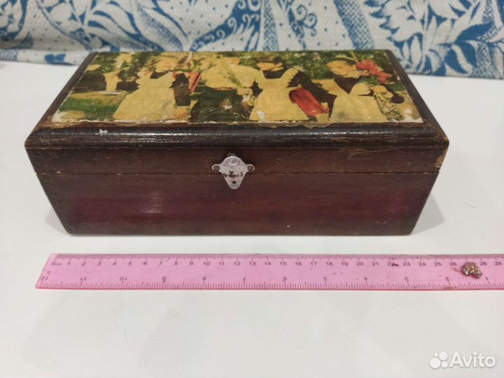Шкатулка винтаж дети