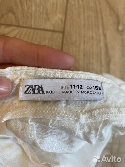 Льняной сарафан zara