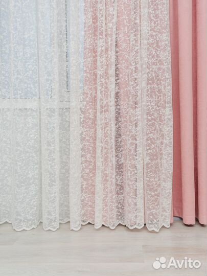 Готовый тюль сетка мрамор 3м, 5м