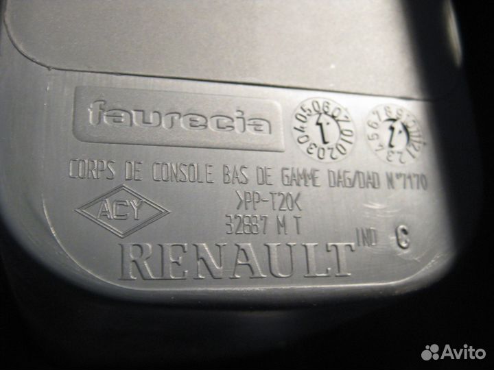 Консоль между сиденьями Рено Меган 2