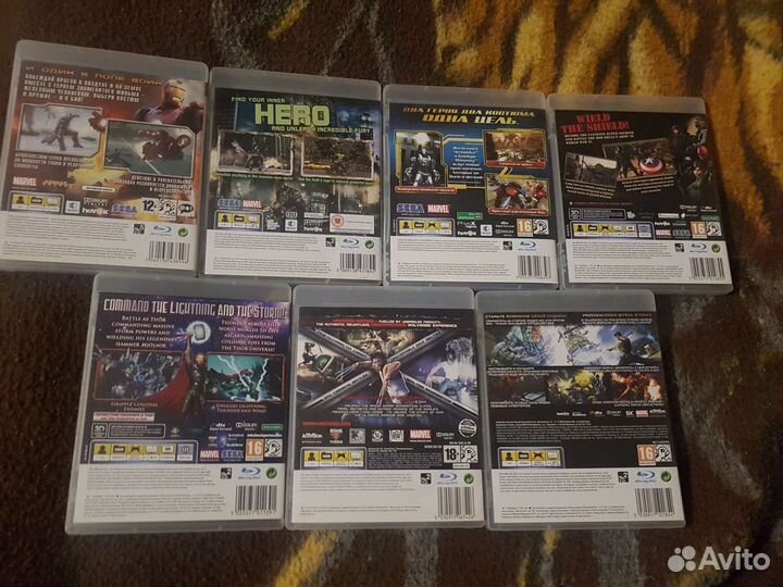 Коллекция игр Marvel для PS3