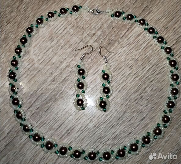 Колье+серьги