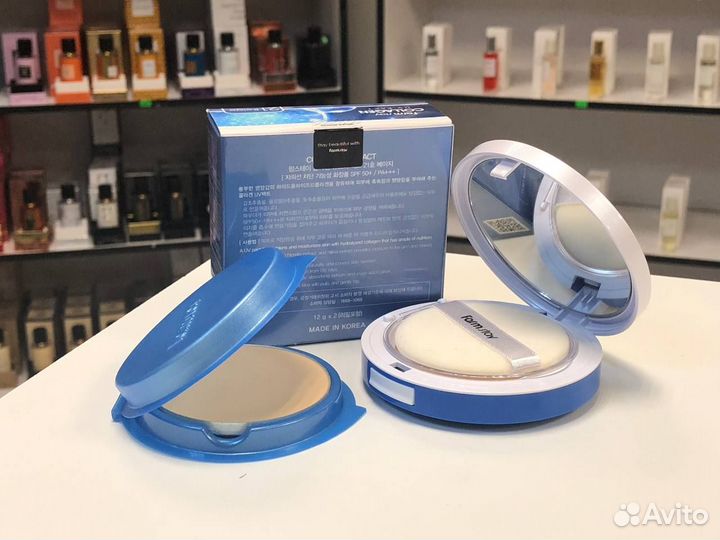 Пудра FarmStay Collagen 21тон+смен.блок