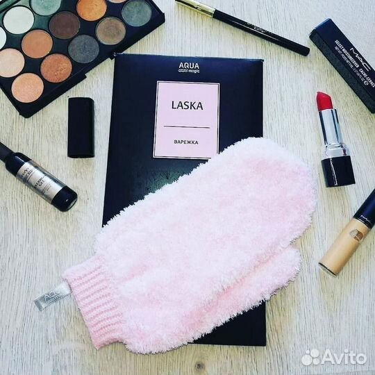 Варежка для очищения лица,шеи и зоны декольте