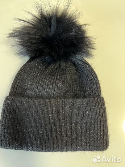 Шапки Новая с Ангорой натур бубон