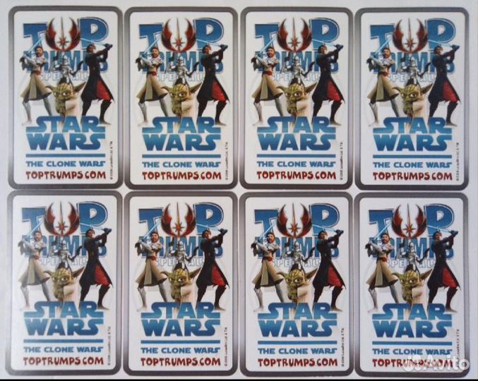 Карточки Top Trumps Star Wars The clone wars