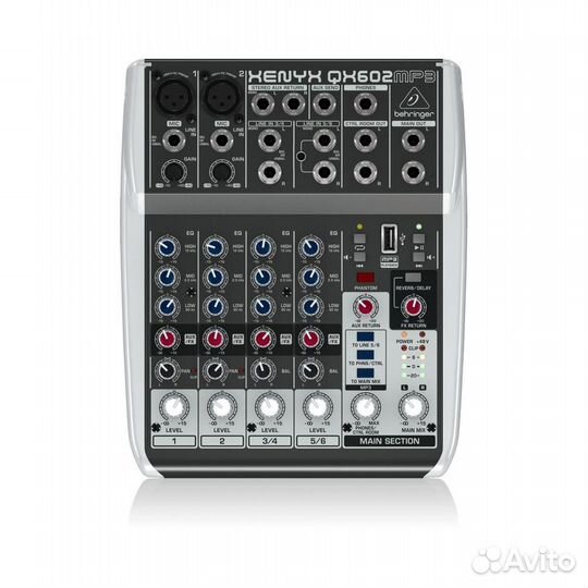 Behringer QX602MP3 микшерный пульт 6 каналов