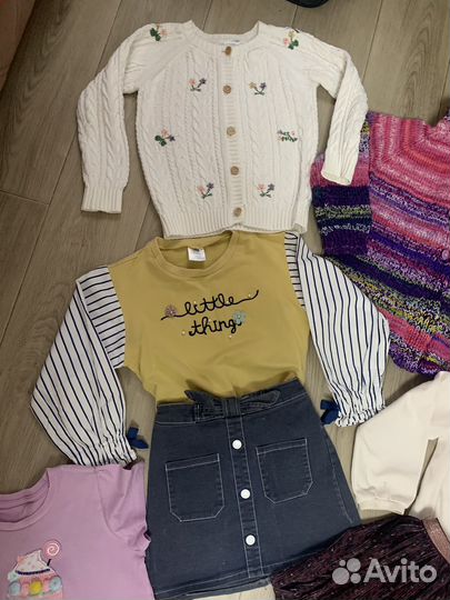 Детские вещи пакетом для девочек 4-6 лет