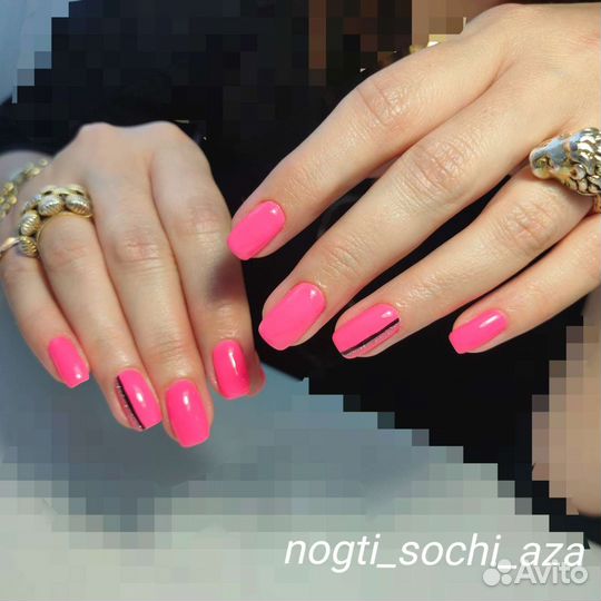 Маникюр, педикюр, гель-лак, наращивание ногтей