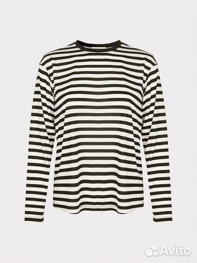 Хлопковый лонгслив в полоску