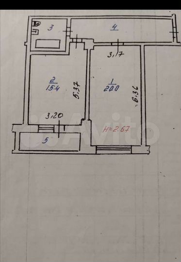 1-к. квартира, 50 м², 7/9 эт.