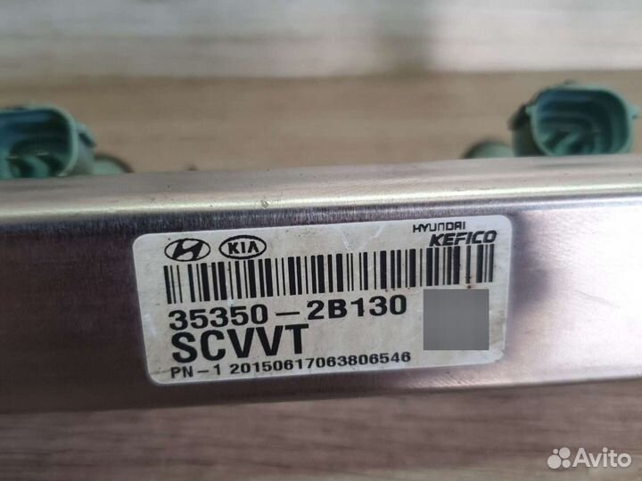 Рампа топливная форсунка Hyundai solaris rio 3