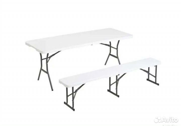 Стол и скамейка туристические складные