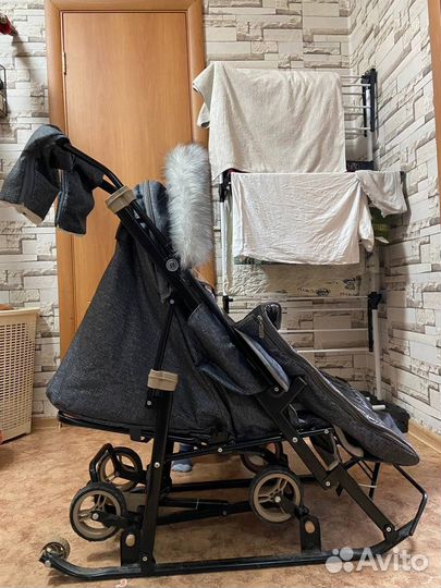 Детские санки коляска бу