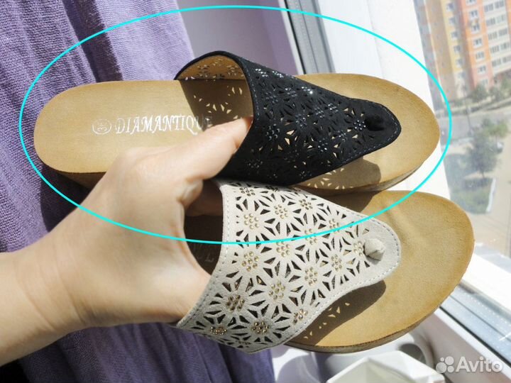 Новые сабо велюровые черные 36 Diamantique