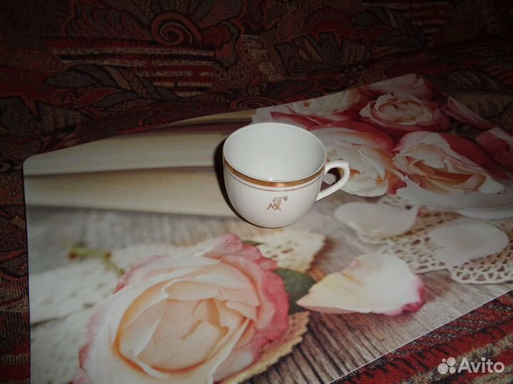 Кофейная пара фарфор СССР (Вербилки)