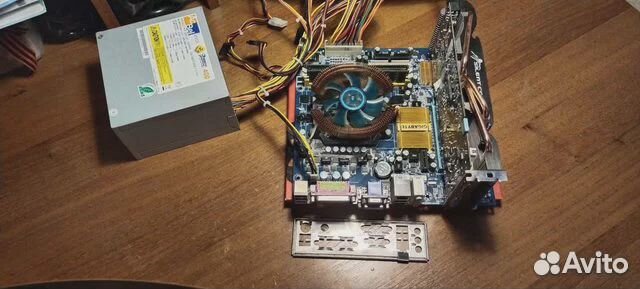 Материнская плата+процессор+видюха (см.описание)