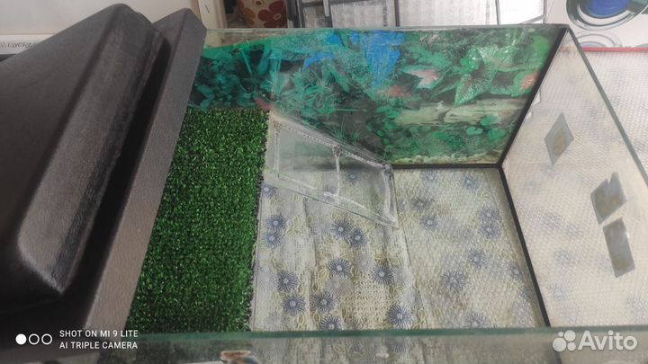 Аквариум для красноухой черепахи 15 л (25*35*18)