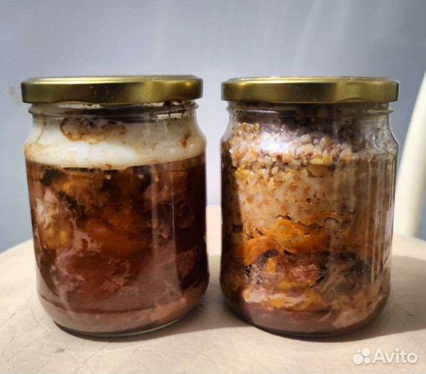 Тушенка/каша говяжья халяль высший сорт