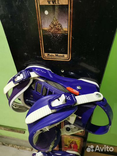 Сноуборд с креплениями