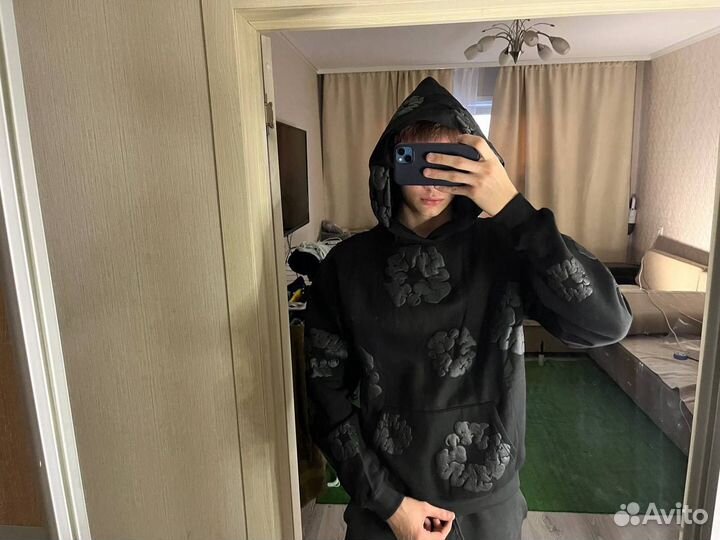 Худи denim tears black