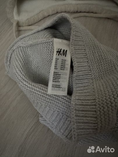 Набор шапка снуд варежки H&M р98