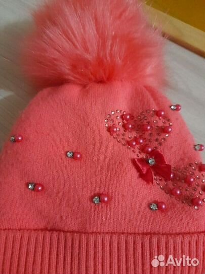 Тёплая зимняя шапка на 1,5 -3 года