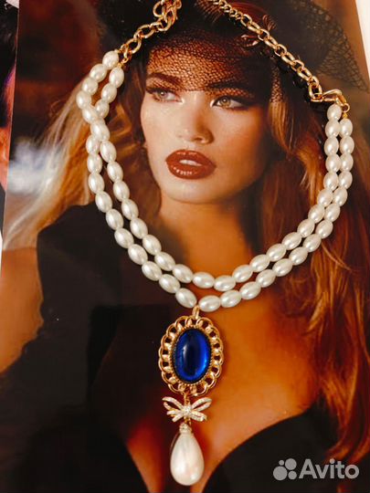 Кулон на бусах ожерелье Америка