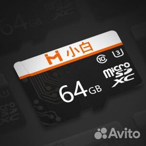 Карта памяти Xiaobai Micro SD Memory Card 64GB (Bl