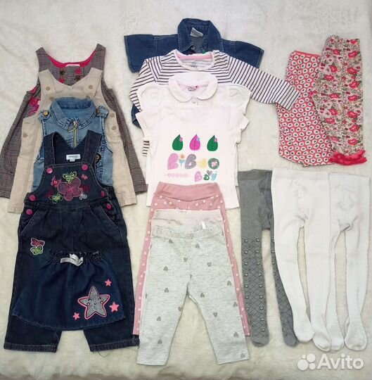 Пакет одежды для девочки 80-86 рост