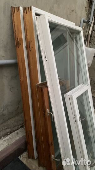 Двойные деревянные окна со стеклом