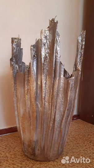 Кашпо для цветов из гипса