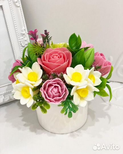 Букет, цветы из мыла