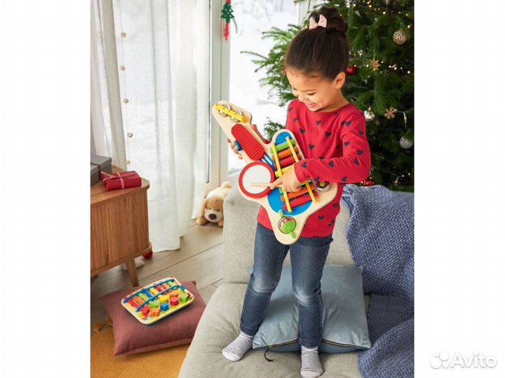 Деревянная игрушка гитара 6 в 1