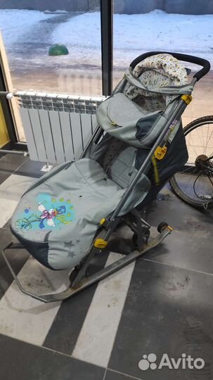 Детские санки коляска