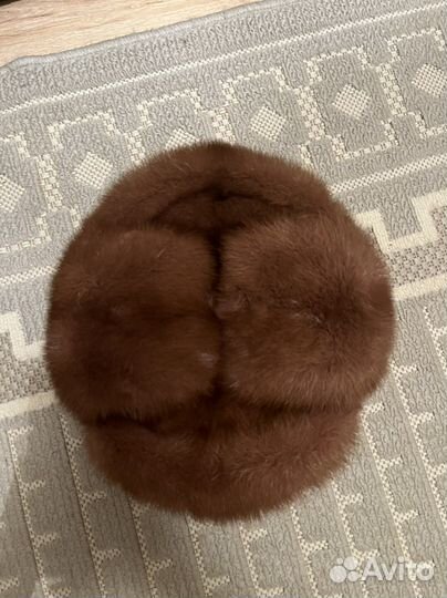 Норковая шапка мужская