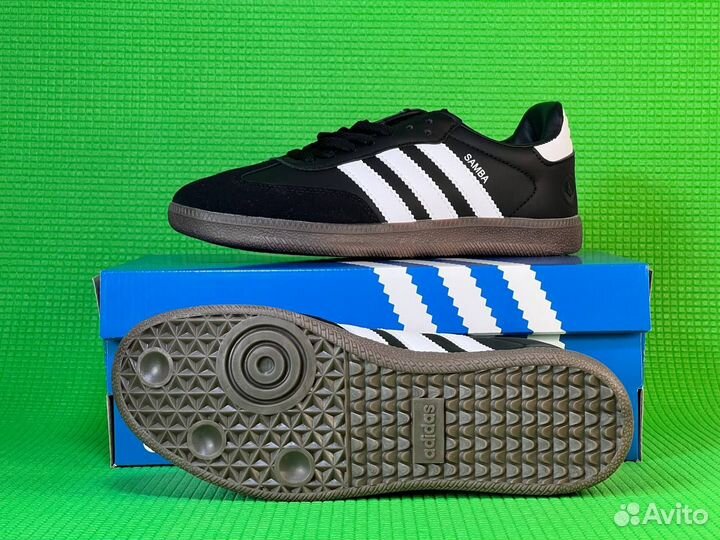 Кроссовки Adidas Samba Black Luxe Качество