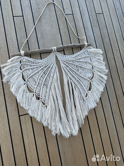 Крылья Ангела панно макраме