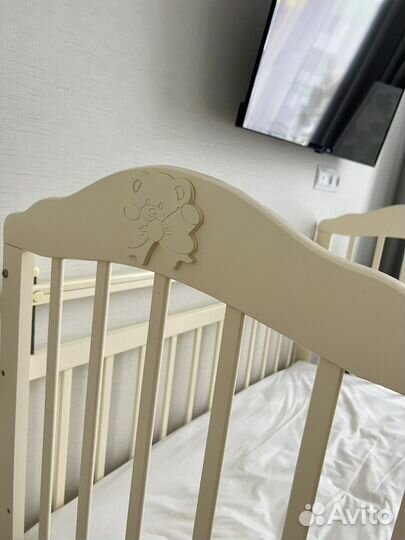 Детская кровать 120 60 с маятником