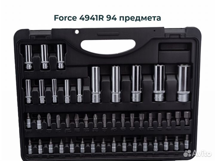 Набор инструментов для авто Force 94/108 предмета
