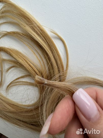 Волосы для наращивания 50 см русые пшеничные