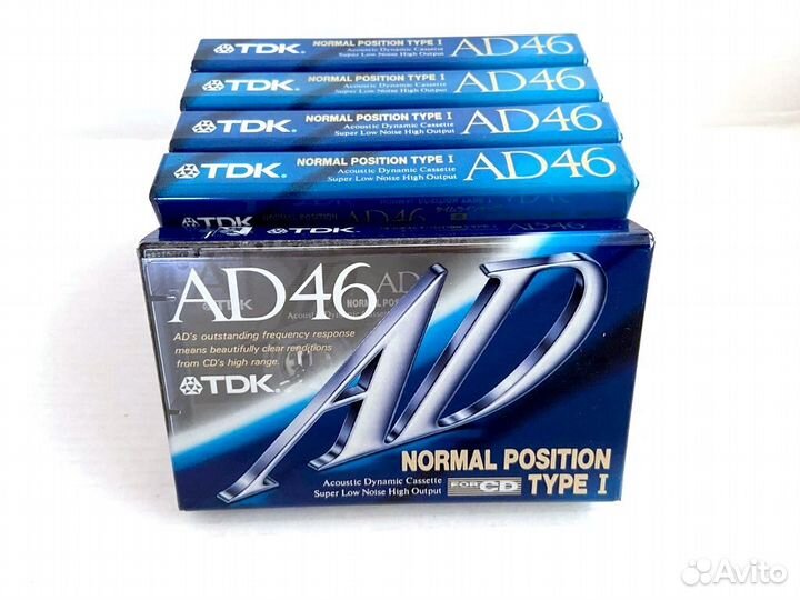 Аудиокассета кассета TDK AD 46 - 1992 г